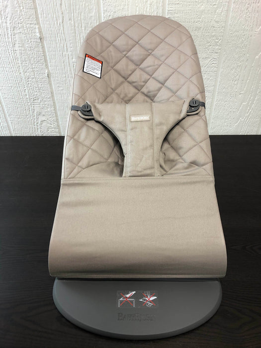 secondhand BabyBjorn Bouncer Bliss, Sand Gray Cotton