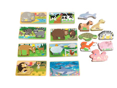 used Melissa & Doug Animal Picture Boards