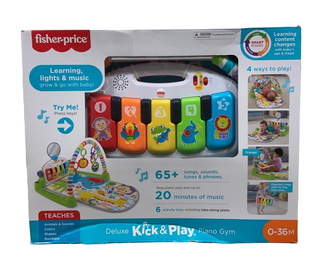 Fisher Price Deluxe Kick Play Piano Gym, Green