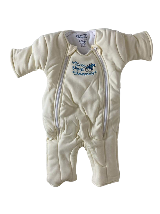 secondhand Baby Merlin's Magic Sleepsuit, Large 6-9 Months, Cotton, Cream