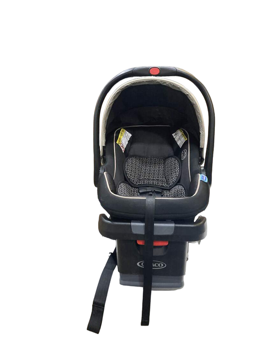 secondhand Graco Snugride Snuglock 35 Infant Car Seat, Pierce Fashion, 2019