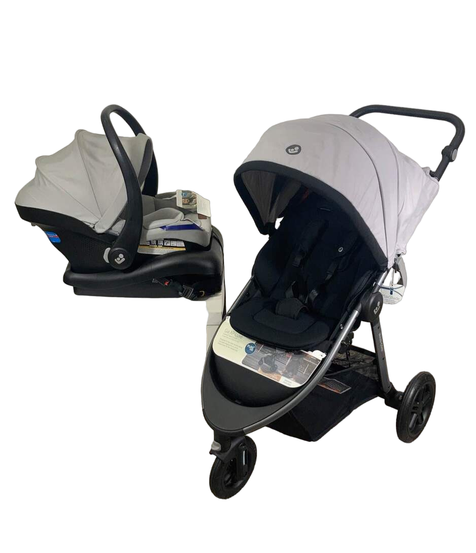 Maxi-Cosi Gia XP 3-Wheel Travel System with Mico Luxe Car Seat, Midnig