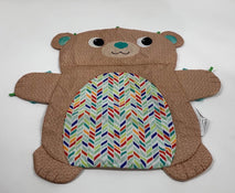 secondhand Bright Starts Tummy Time Prop & Play Mat, Teddy Bear