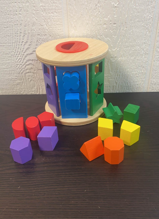 used Melissa & Doug Match and Roll Shape Sorter
