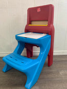 used Step2 Flip & Doodle Easel Desk With Stool