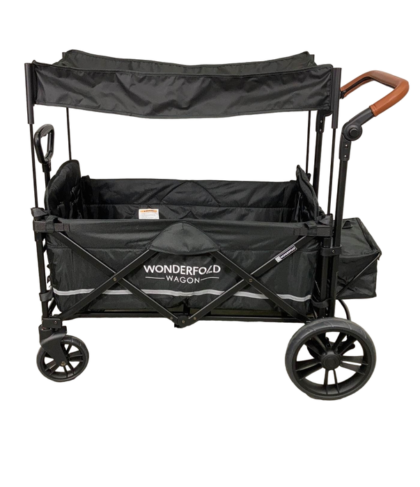 secondhand Wonderfold X2 Push + Pull Double Stroller Wagon, 2023, Stealth Black