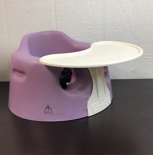 used Bumbo Floor Seat With Play Tray, Grape