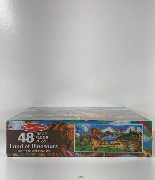 secondhand Melissa & Doug Floor Puzzle, Land of Dinosaurs