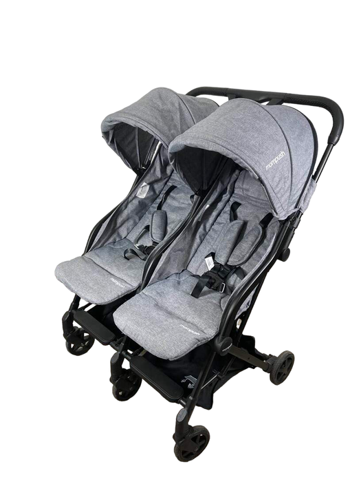 Shop Mompush Lithe Double Stroller, 2022, Grey at GoodBuy Gear