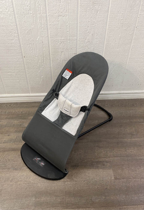 secondhand BabyBjorn Bouncer Balance, Dark Grey/Grey, Black Frame