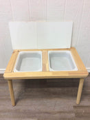 secondhand IKEA FLISAT Desk/Sensory Table With Trofast Tubs