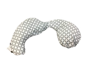 Boppy Total Body Pregnancy Pillow Gray Scattered Leaves