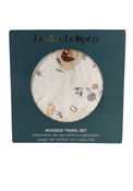 used LouLou Lollipop Hooded Towel Set, Cozy Forest