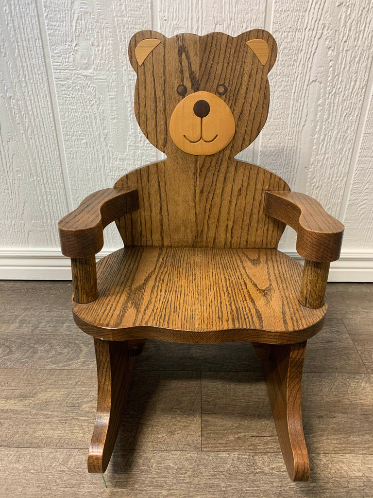 Child’s Teddy Bear Wooden Rocking Chair
