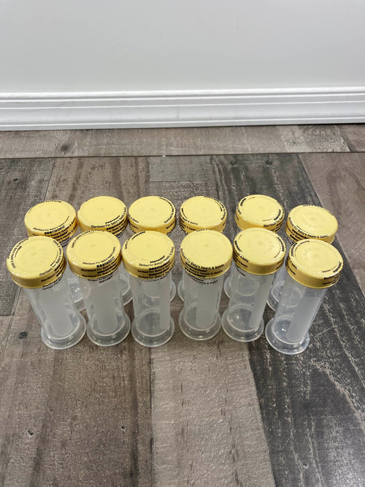 used Medela Breast Milk Collection and Storage Bottles with Solid Lids -12 Pack, 2.7 oz