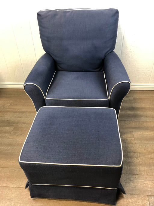 used Upholstered Glider And Ottoman