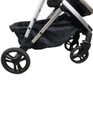 used Mockingbird Single Stroller, 2023, Black, Watercolor Drops, Silver With Black Leather