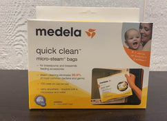 used Medela Quick Clean Micro Steam Bags, Box of 5