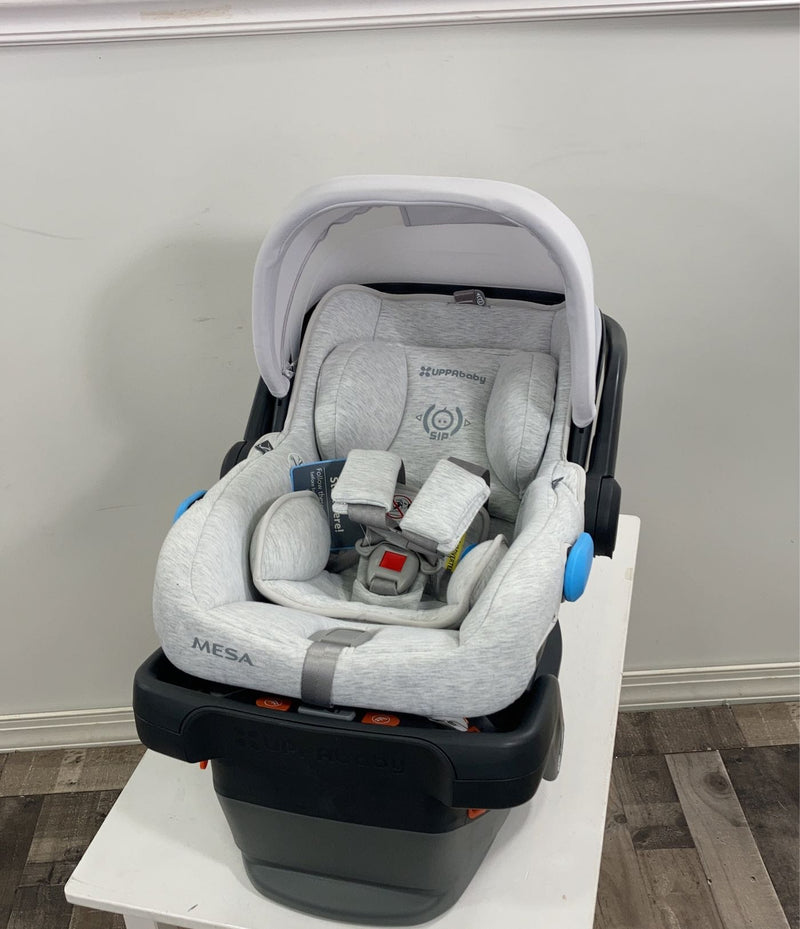 uppababy mesa car seat bryce UPPAbaby MESA Infant Car Seat, Bryce(White Marl), 2020