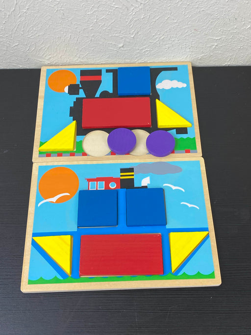 secondhand Melissa & Doug Beginner Pattern Blocks