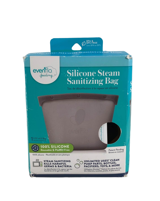 used Evenflo Silicone Reusable Sanitizer Microwave Steam Bag