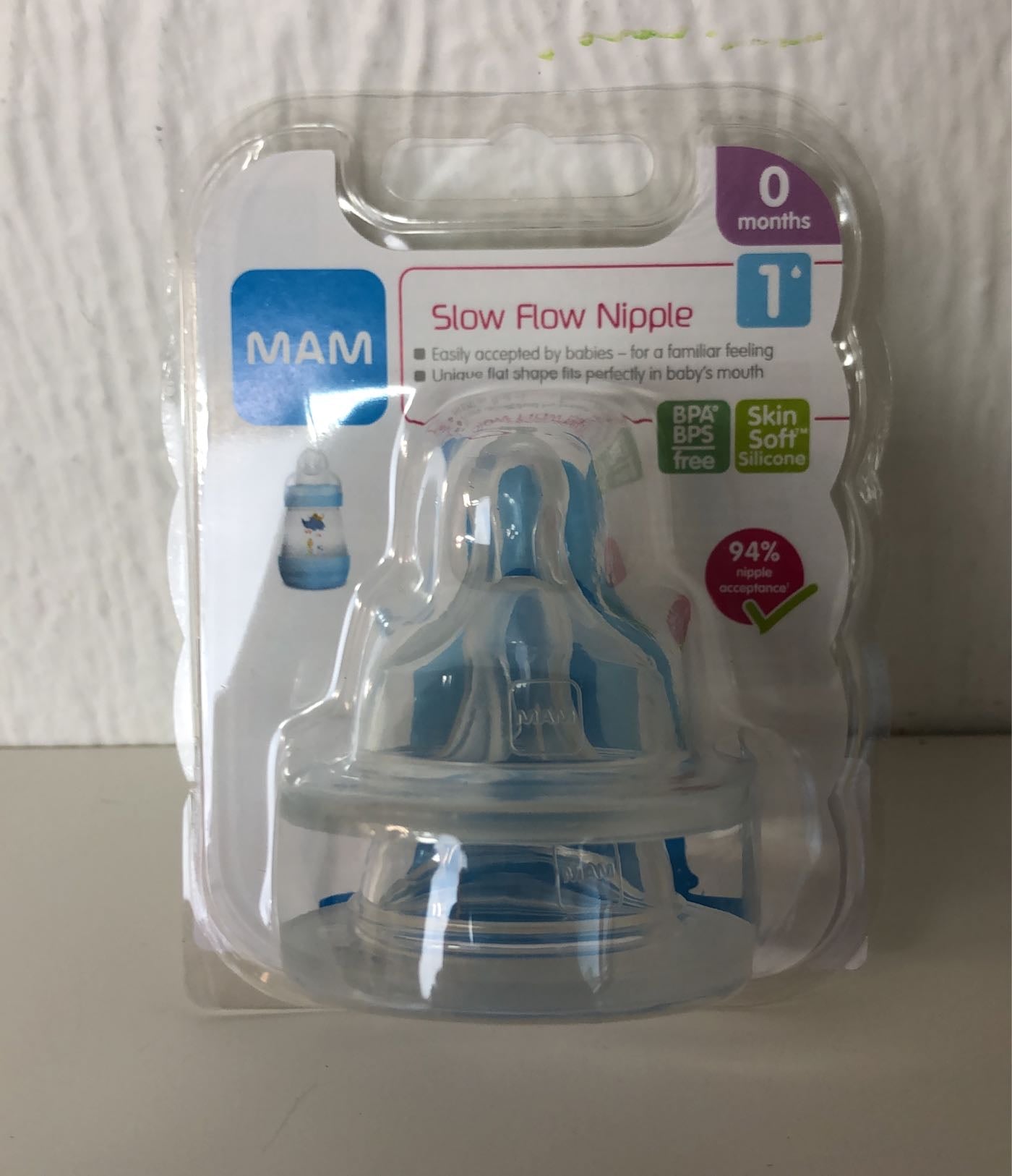 MAM Bottle Nipples, Slow Flow