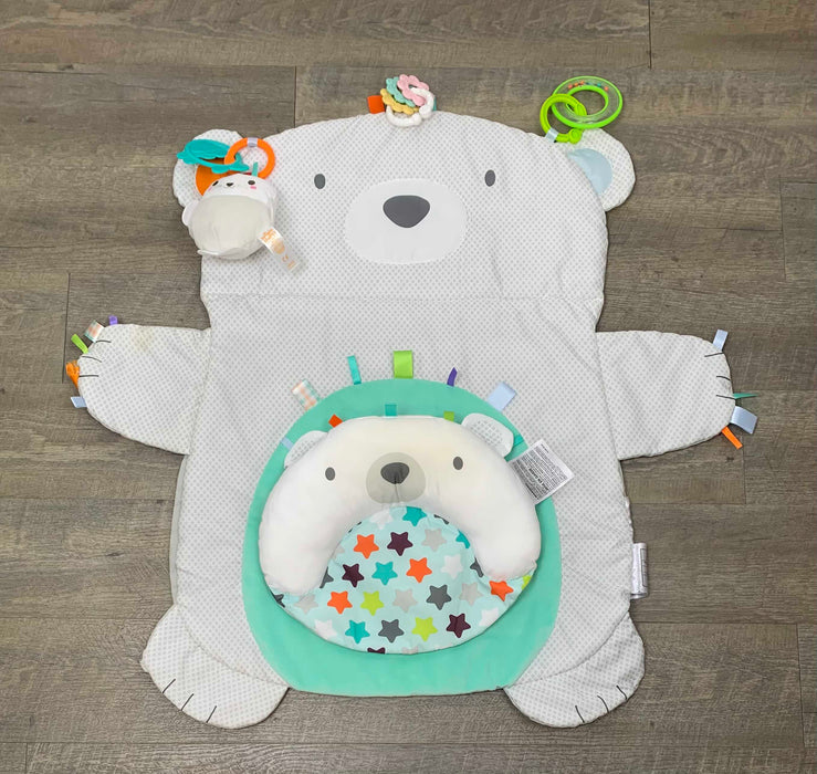 secondhand Bright Starts Tummy Time Prop & Play Mat, Bear