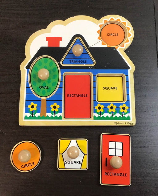 secondhand Melissa & Doug Jumbo Knob Puzzle