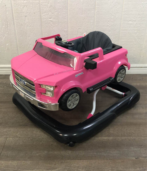 secondhand Bright Starts Ways To Play 4-In-1 Baby Activity Walker, Ford Mustang Pink