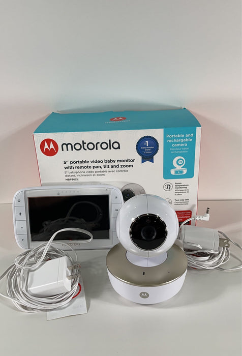 used Motorola MBP36XL Portable 5" Video Baby Monitor