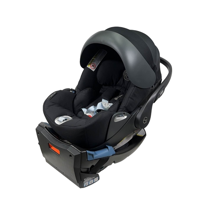 used Cybex Cloud Q Infant Car Seat with SensorSafe, Stardust Black, 2023