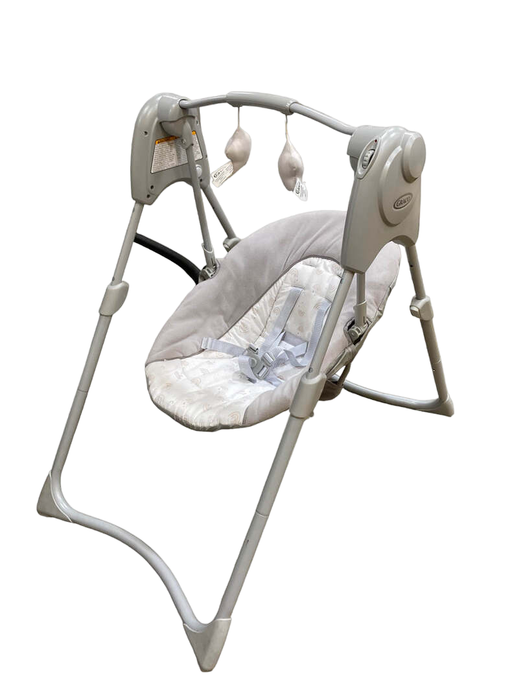 secondhand Graco Slim Spaces Compact Baby Swing, Reign