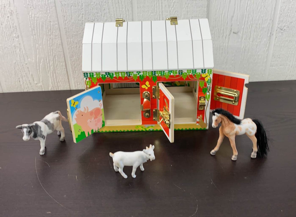 Melissa & Doug Wooden Latches Barn