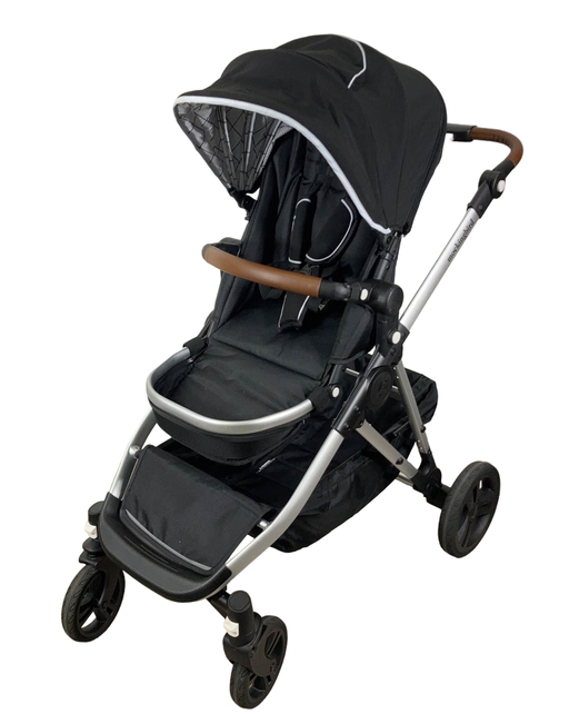 used Mockingbird Single to Double Stroller, 2023, Silver with Penny Leather, Windowpane, Black