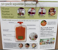 Shop Infantino Squeeze Pouches, 4 fl oz., 50 count at GoodBuy Gear