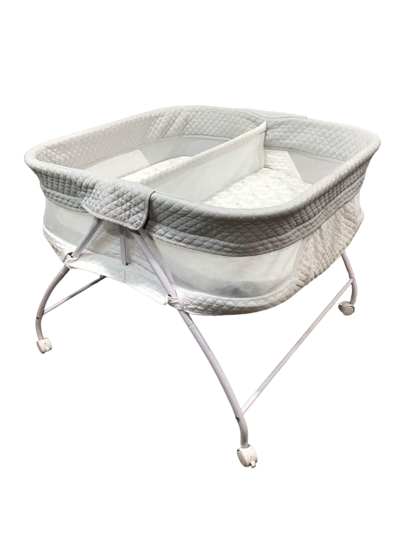 Delta Children Little Folks Twin EZ Fold Ultra Compact Double Bassinet