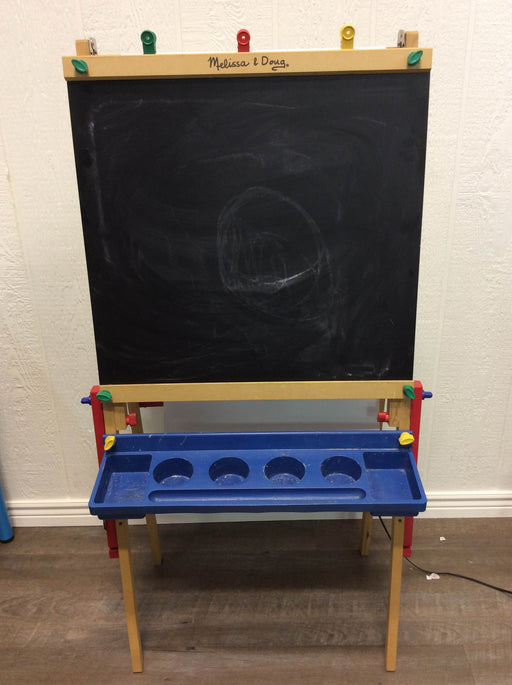 secondhand Melissa & Doug Deluxe Standing Wooden Art Easel