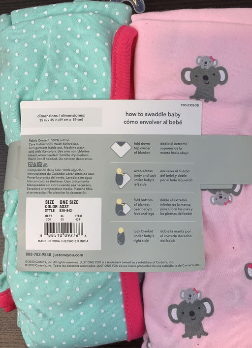 secondhand Carter's Swaddle Blankets