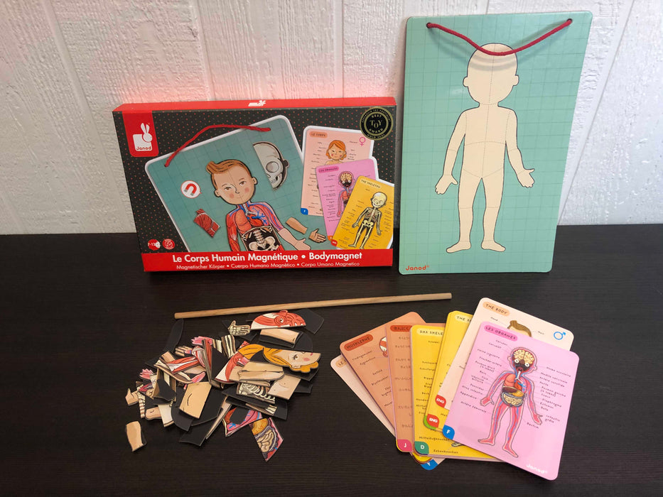used Janod Bodymagnet, Educational Human Body Game