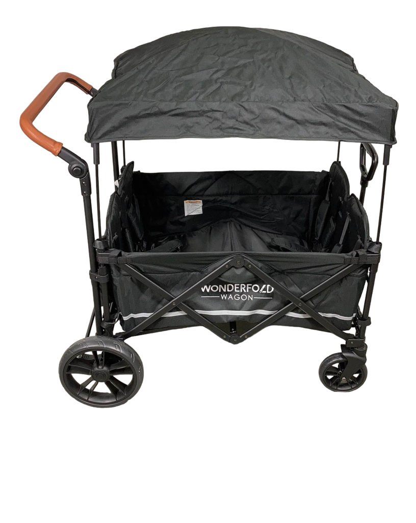 Wonderfold X4 Push & Pull Quad Stroller, Stealth Black, 2022