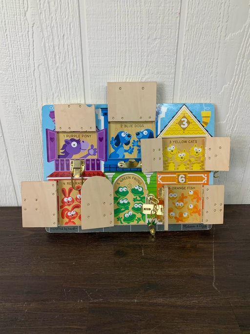 secondhand Melissa & Doug Latches Board