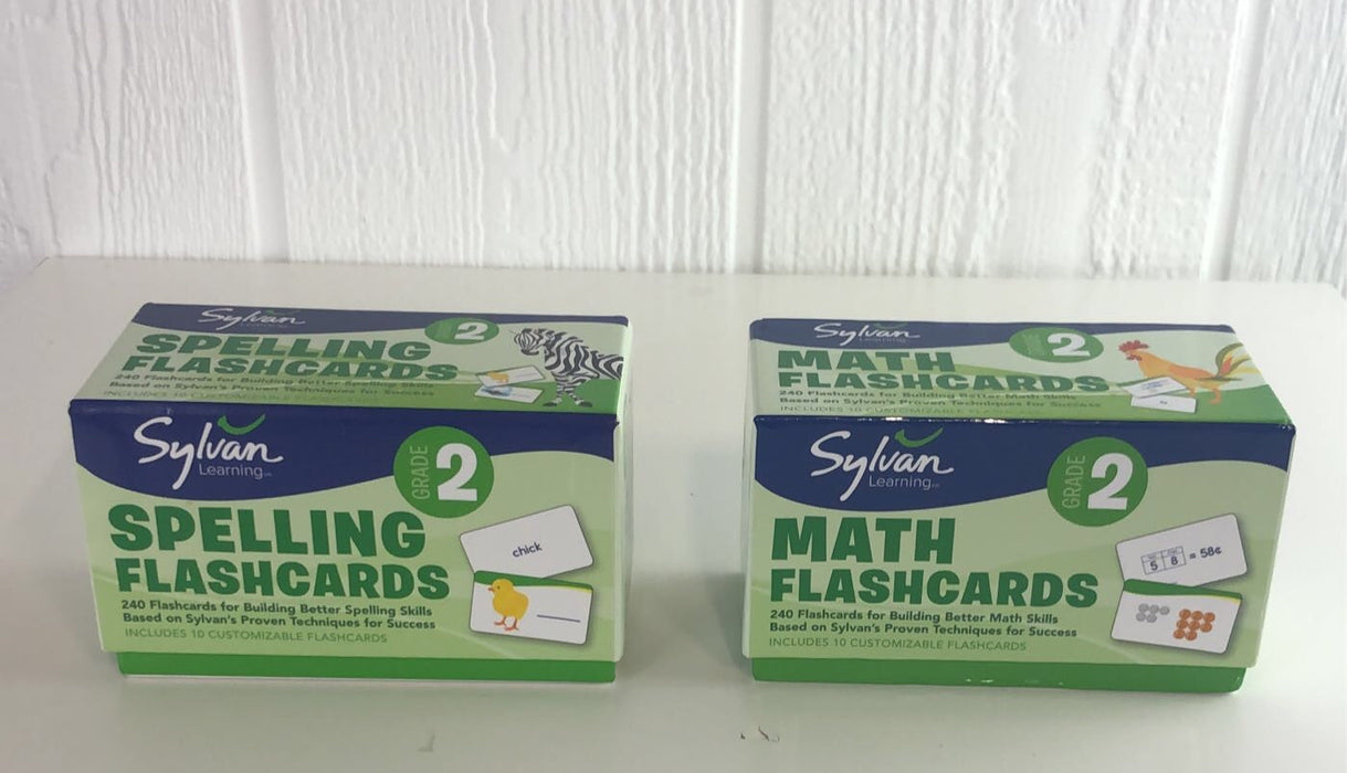 used BUNDLE Flash Cards, Sylvan Learning