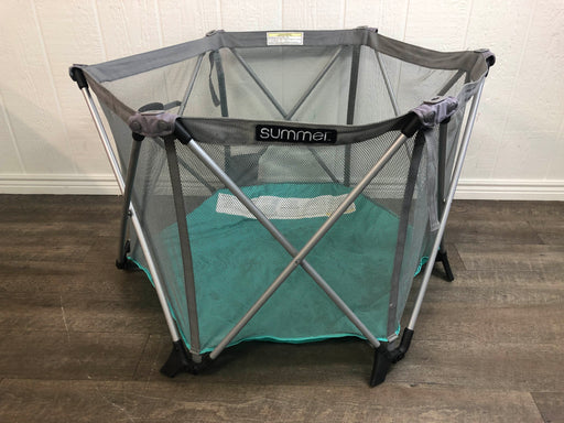 used Summer Infant Pop 'N Play Portable Playard With Canopy