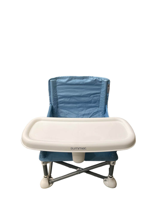 used Summer Infant Pop 'n Sit Portable Booster, Dusty Blue