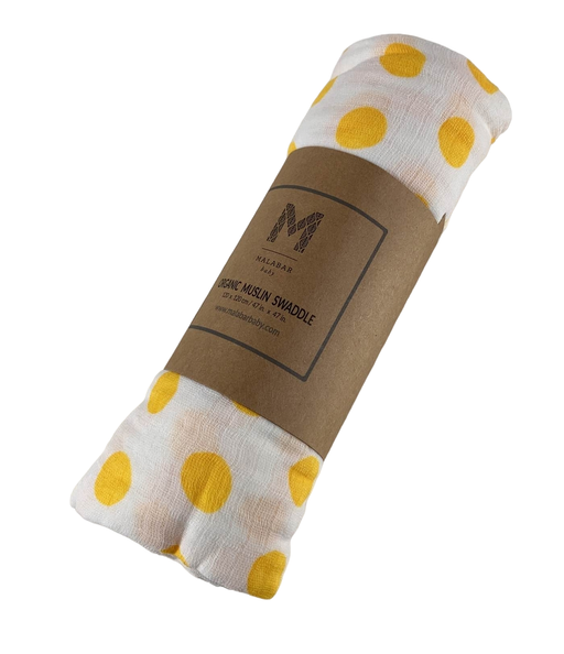 used Malabar Baby Organic Cotton Swaddle Blankets