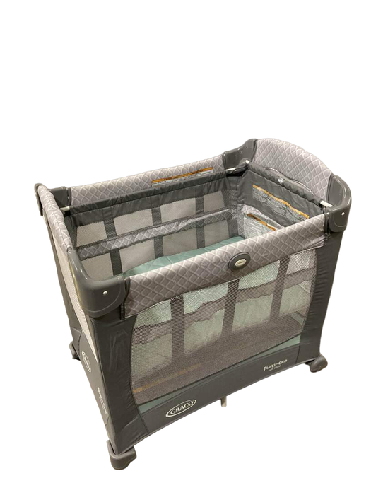 used Graco Travel Lite Crib, Gray