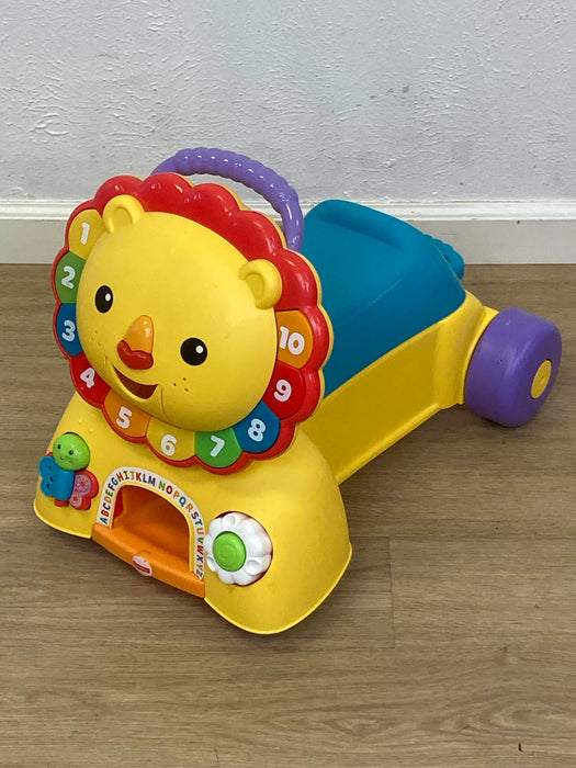 used Fisher Price 3-in-1 Sit, Stride, and Ride Lion Toy