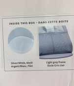 Shop BabyBjorn Bouncer Balance Soft, Light Gray Frame, Silver White Mesh at GoodBuy Gear