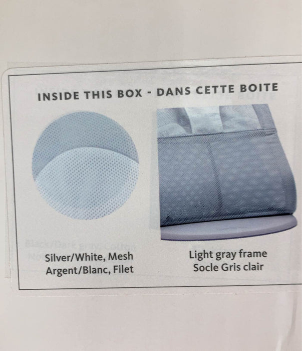 Shop BabyBjorn Bouncer Balance Soft, Light Gray Frame, Silver White Mesh at GoodBuy Gear