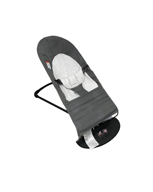 used BabyBjorn Bouncer Balance, Dark Grey/Grey, Black Frame